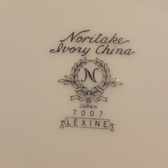 Noritake Ivory China Pattern Lexine 7007 Set of Four Soup Bowls Vintage - Picture 4 of 8